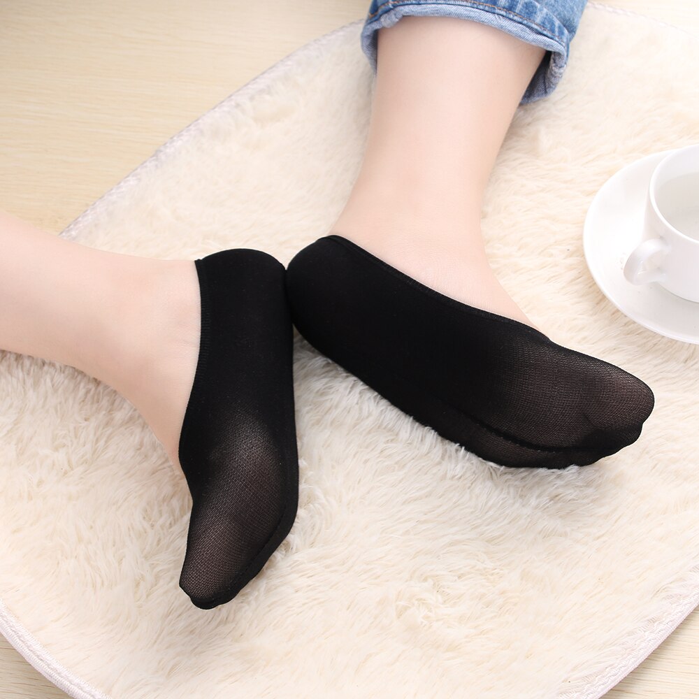 Onzichtbare katoenen sokken voor dames, antislip, loafer voering, enkel, laag, vrouwelijk, onzichtbaar, kleur, voor meisjes, kousen