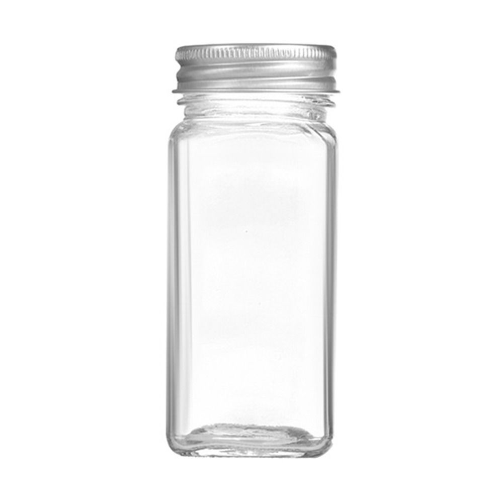Botellas dispensadoras de vidrio selladas, frascos de especias, herramienta de almacenamiento, tanque de almacenamiento transparente, tarro de sellado de almacenamiento de alimentos con tapas de madera de Acacia: Negro