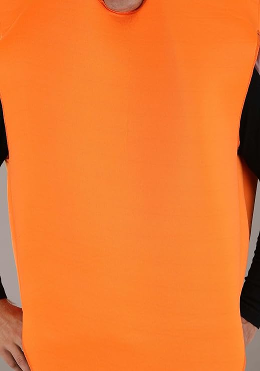 Men's Adult Carrot Costume Orange Vegetables and Food Outfits for Halloween Cosplay Funny Dres Up Set