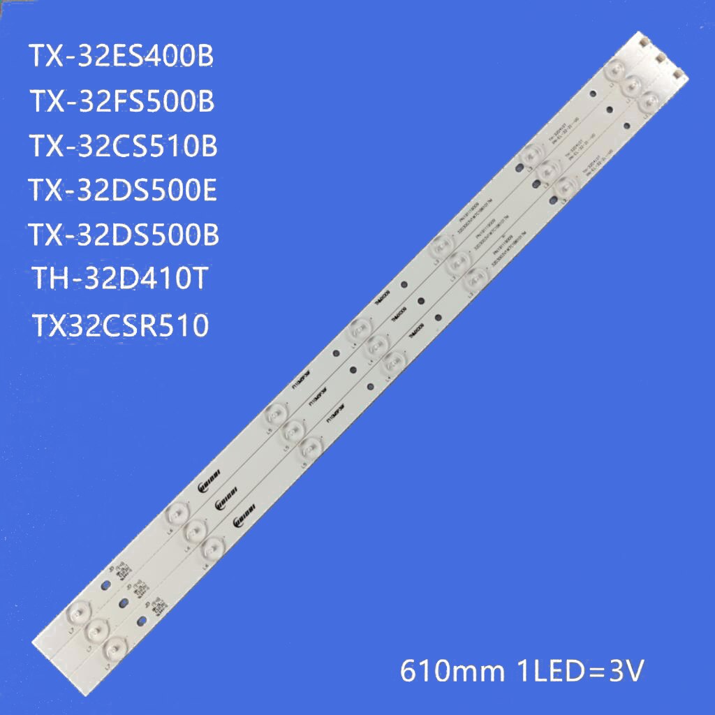 LED Backlight strip for Panasonic TX32CSR510 TX-32ES400B TX-32FS500B TX-32CS510B TX-32DS500E TH-32D410T PN-EL-32-21--V0 TNMX009
