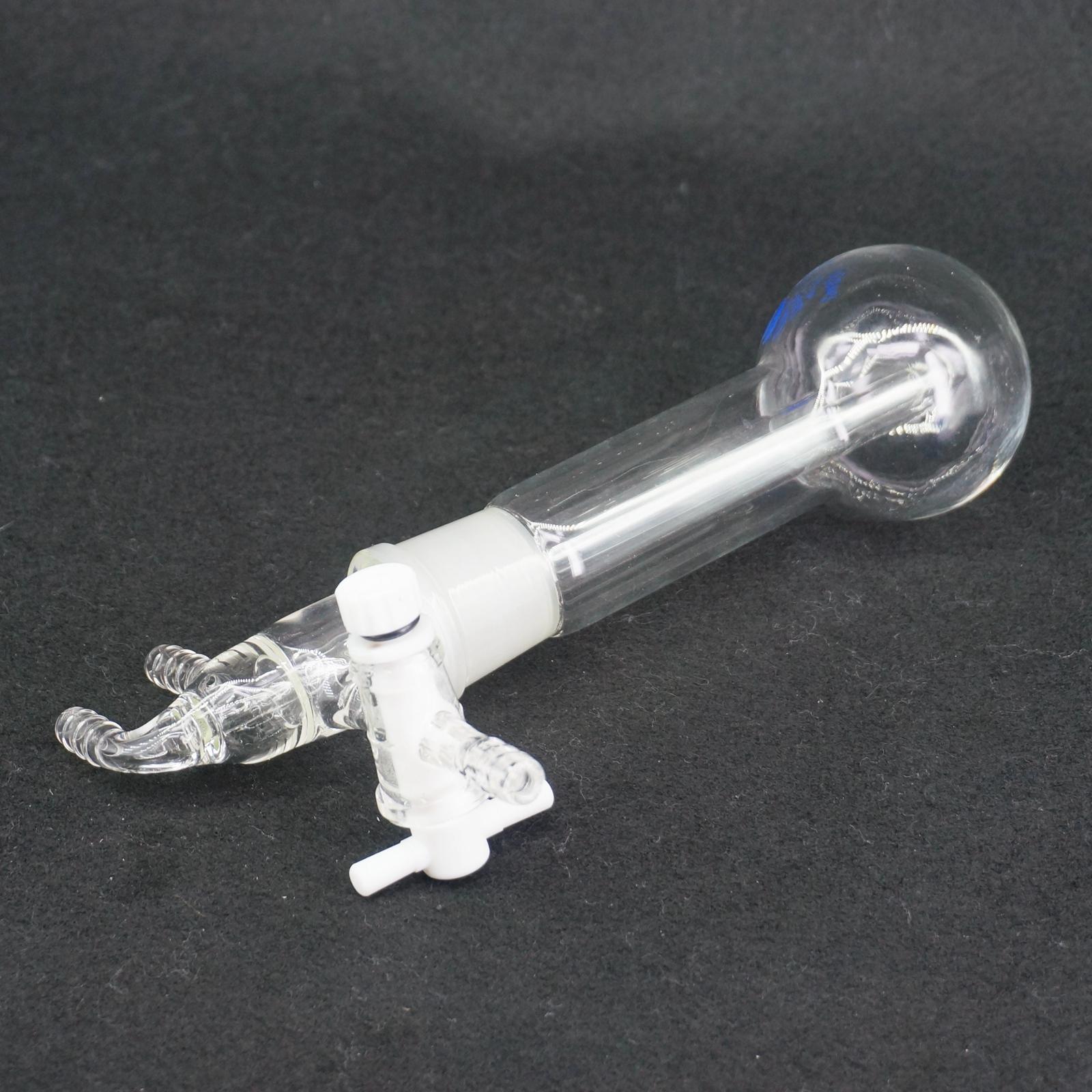 100ml Laboratory Glass Micro sublimator sublimation flask with PTFE Stopcock