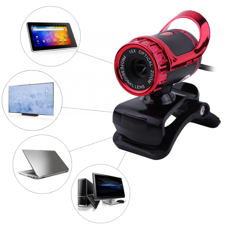 Usb-kamera (usb 2.0 ), 12m Pixel, Clip-an-webcam,  hd 360 ° drehbarer ständer, integriertes mikrofon für pc, webcam-abdeckung