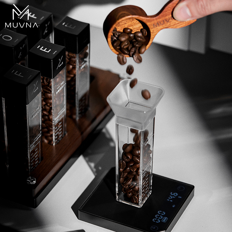 Muvna metal elektronisk espressovægt 0.1/ g højpræcisionskaffevægt / espressovægt med timer