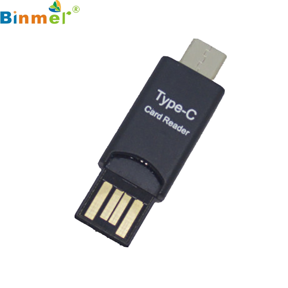 USB 2.0 Type-C Host OTG Adapter Micro SD Kaartlezer Voor Laptop PC Telefoon LJJ1227
