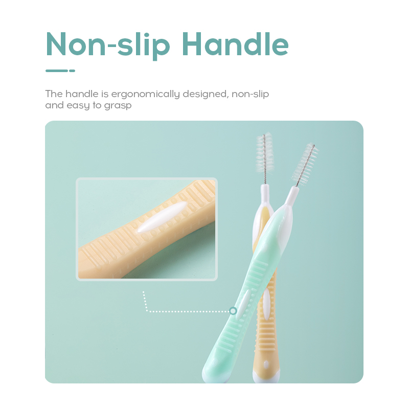 MEYARN 15Pieces Interdental Brush Orthodontic I Shaped High-Density Brush to Clean Dental Cleaning Brush Teeth Care 5 Piece/Pack