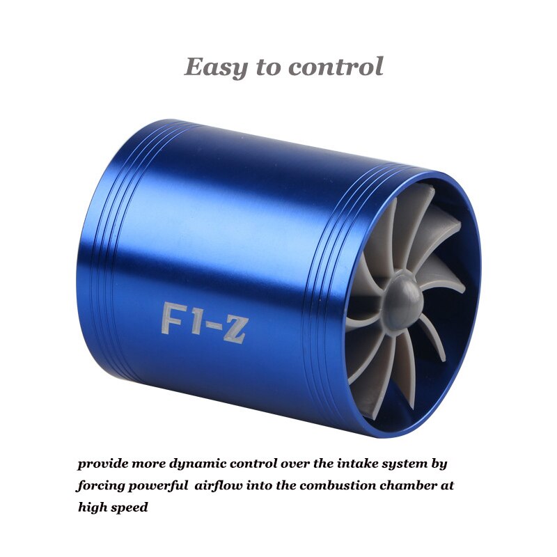 F1-z turbo de doble cara para coche, turbocompresor de motor de vehículo, turbina de conversión de potencia para accesorios de coche
