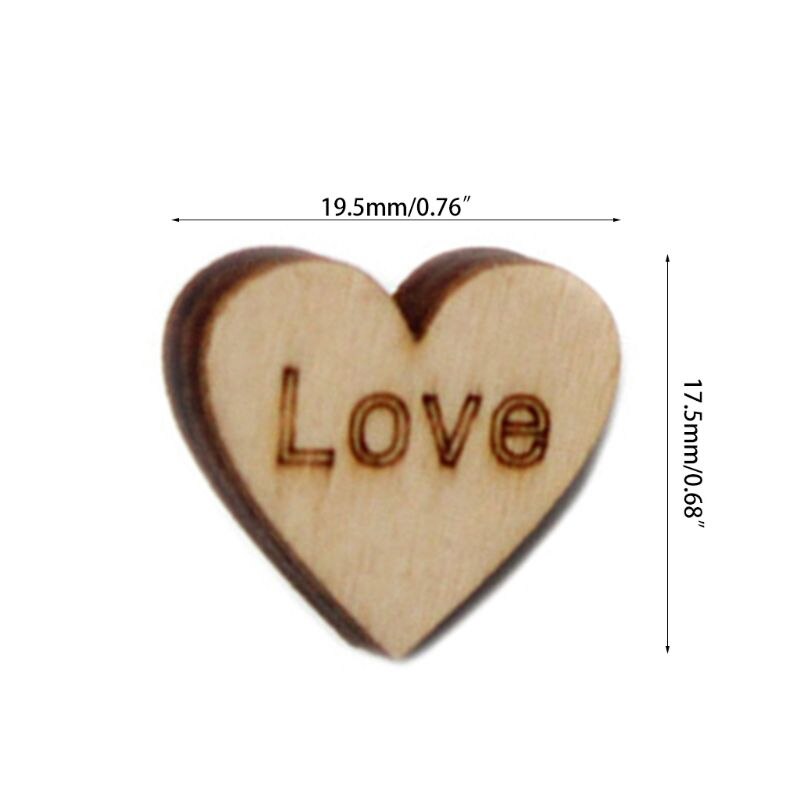 50 stk/lott nautral heart push pins i tre pinnestifter stål punkt oppslagstavle  b36c