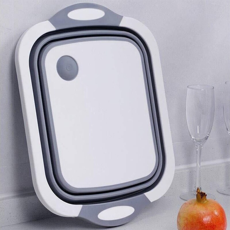 Multifunctionele Snijplank Keuken Benodigdheden Vouwen Gootsteen Groenten Fruitmand Wasbaar Keuken Organizer