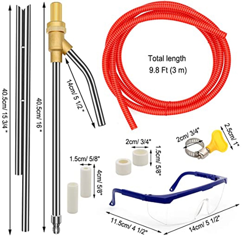 1/4 Inch Quick Connect or Compatible For Karcher k2-k7 Car Pressure Sand Wet Blasting Kit Hose Wet Sandblaster Attachment