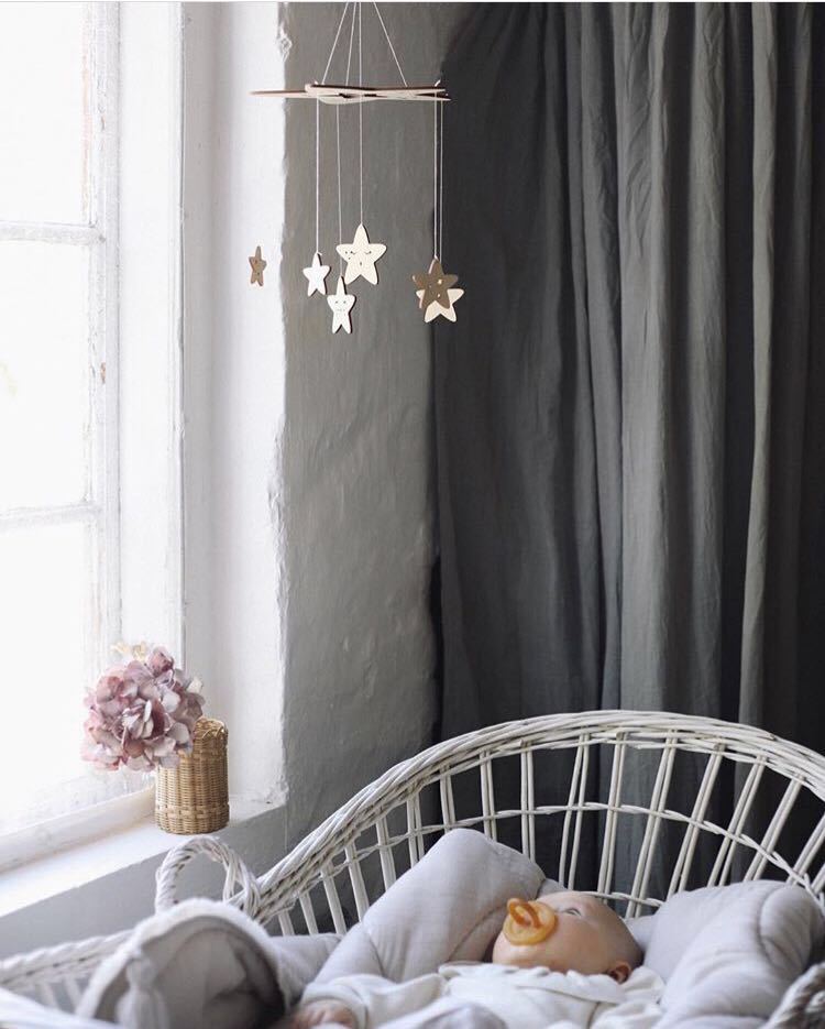 60cm * 23cm DIY Ins Nordic Wind Houten Ster Wind ChimesDecor Banner Babykamer Decoratie Beddengoed Bumpers Kids party Ballen Kids