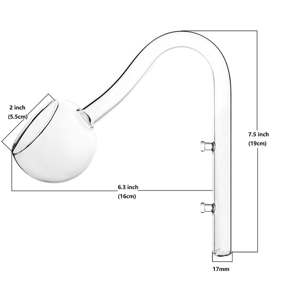 Lilja unikko pioni lasiputki ada kaksinkertainen imukuppikiinnitys suodatin lisävaruste akvaario vesikasvisäiliö 13mm 17mm: 17mm yksittäistä ulosvirtausta