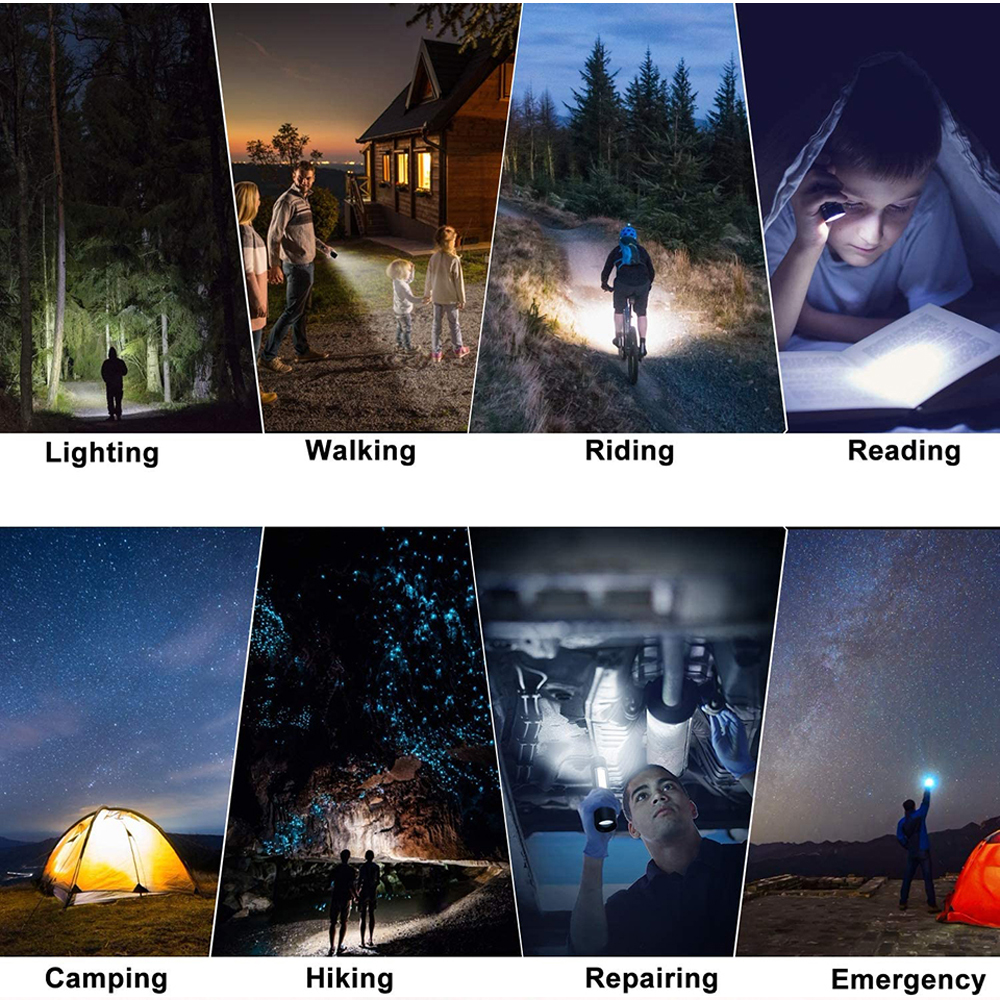 Led mini ficklampa ultraljus ficklampa utomhus vattentät ljus bärbar ficklampa vandring skytte använder aa-batteri