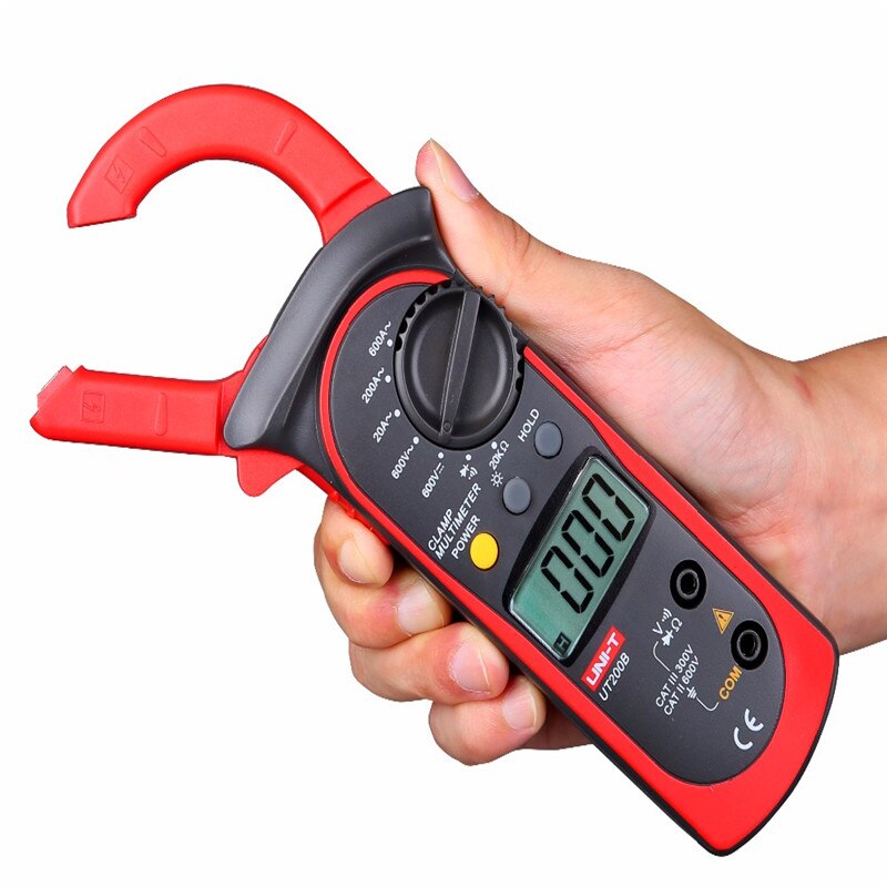UNI-T UT200B LCD Electrical Backlight 600A AC/DC Voltage AC Current Resistance Digital Clamp Meters