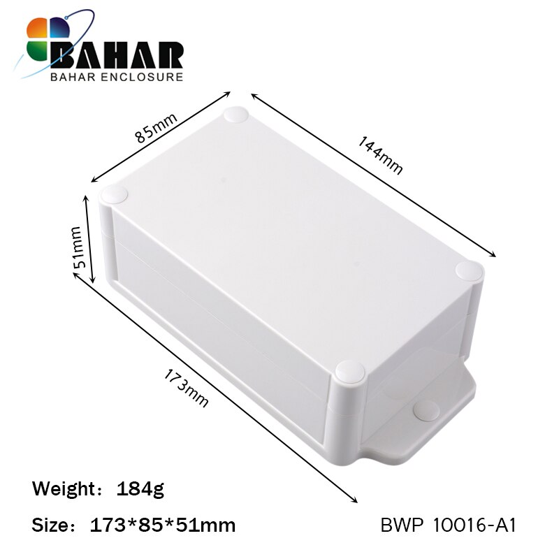 Waterproof junction box diy electronic project case wall mounting plastic enclosure seal wire connectors box 173*85*51mm