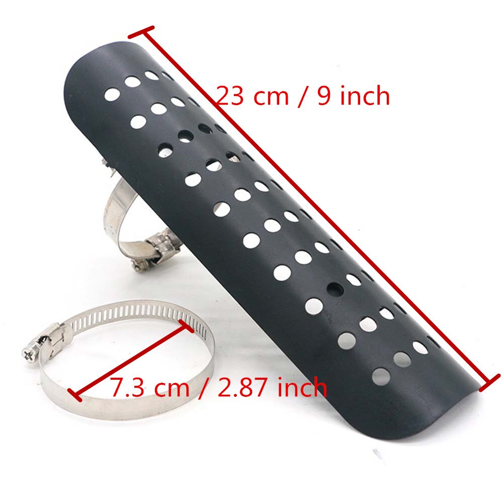 Chrome Scooter motorcycle exhaust Heat Shield moto Exhaust Muffler Pipe Cover Heel Guard For Harley Softail Dyna Cruiser