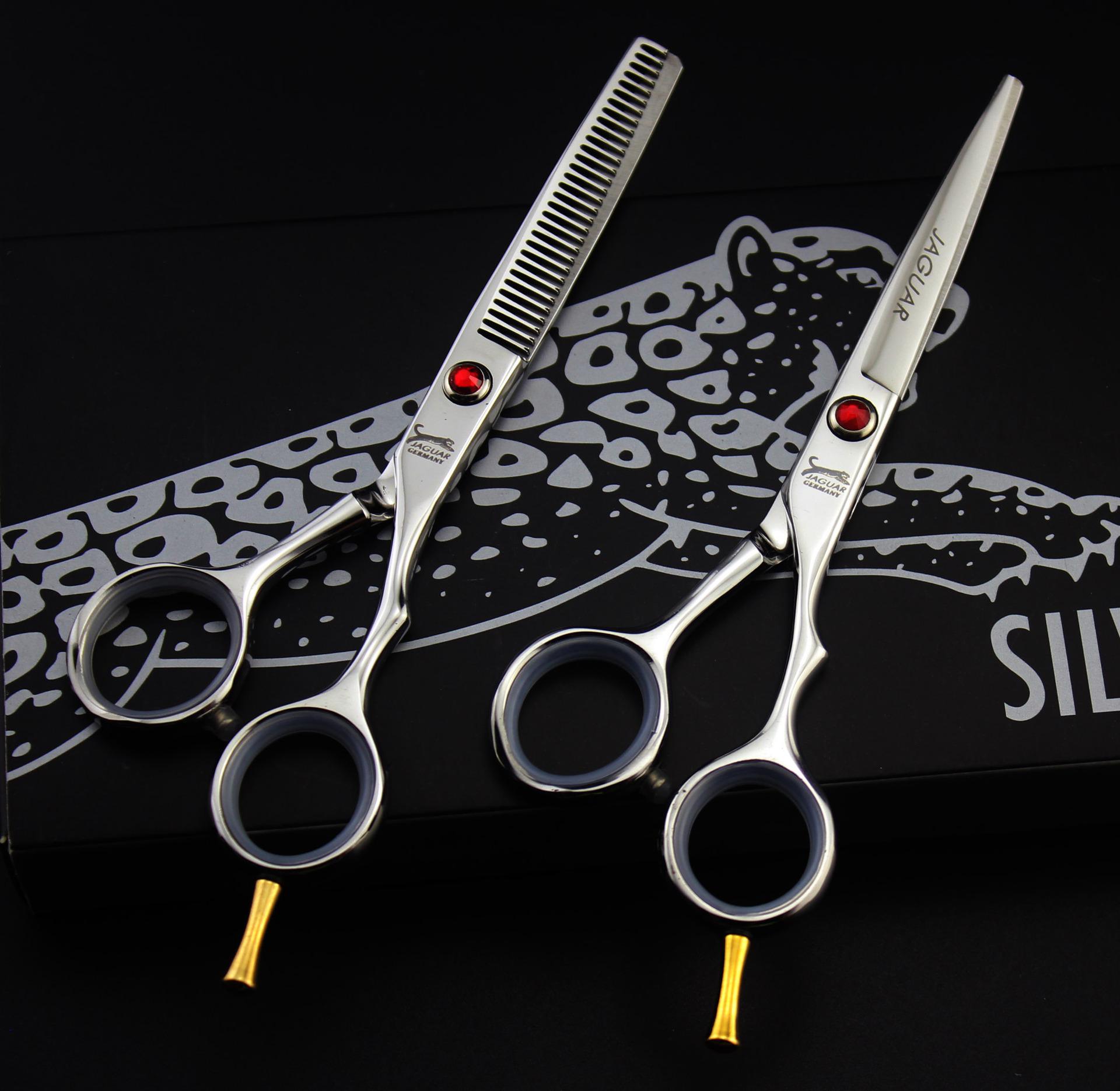 JAGUAR haar schere professionelle 4.5 & 5.0 & 5.5 & 6.0 & 6,5 zoll set schneiden Verdünnung friseur barber salons hört