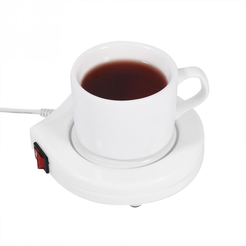 Cup Warmer Coffee/Tea Cup Heater Mug Warmer Beverage Heater Tray Pad Milk Tea Coffee Mug Drinks Cup Heater 110V Plug