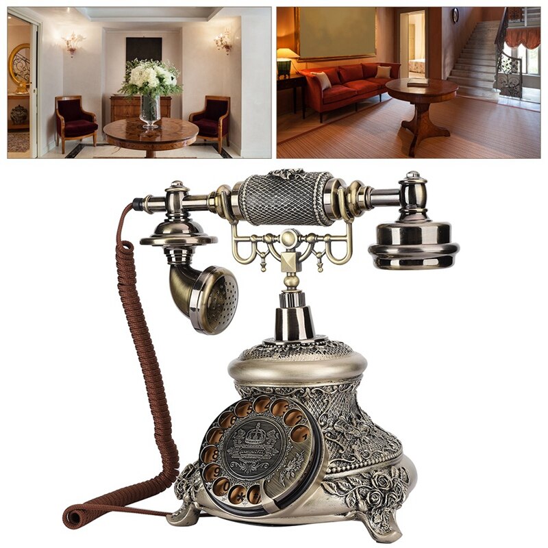 Retro Telephone Retro Rotary Dial Telephone Retro Landline Telephone Decoration For Home Hotel Office Decoration