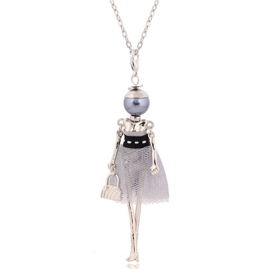 Verklaring Ketting Hanger Leuke Sieraden Lady Lange Ketting Vrouwen Bloem Charms Hanger Bohemian Maxi Accessoire: NN2020-013