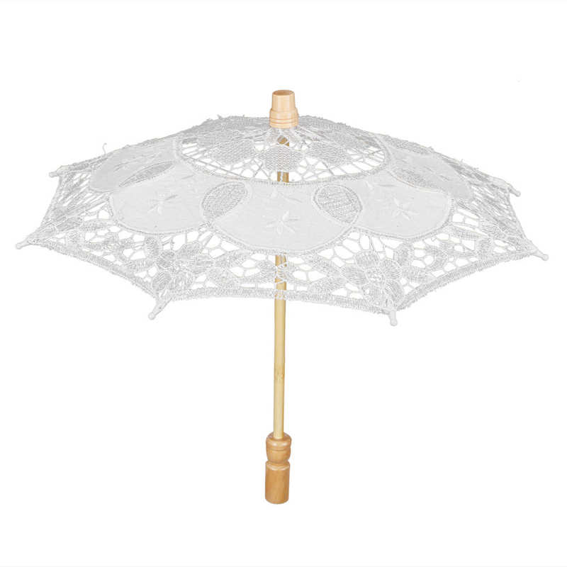 Kant Paraplu Wedding Bridal Parasol Paraplu Voor Fotografie Props Bruiloft Levert: Roze