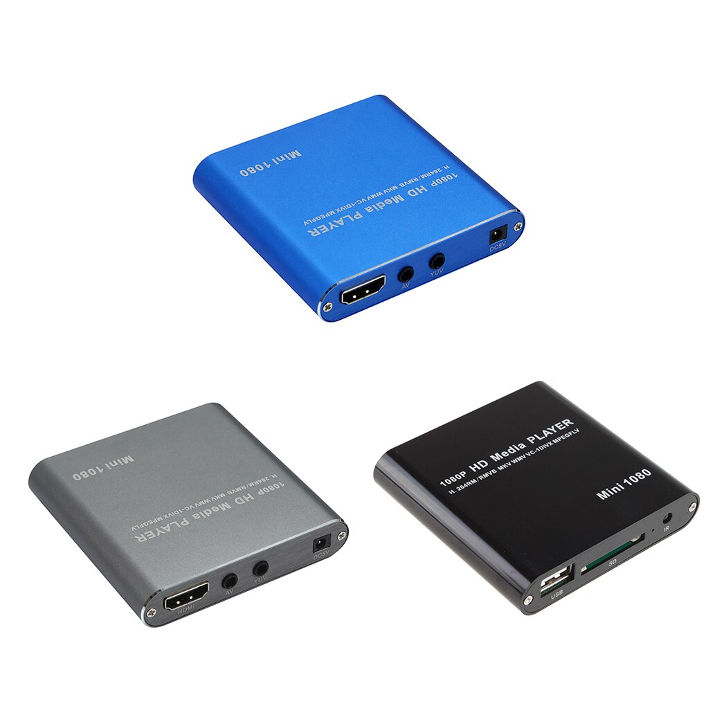 Imice 1080p mini hd mediaspeler av usb sd mmc multimedia reclame mkv auto externe videospeler eu-stekker
