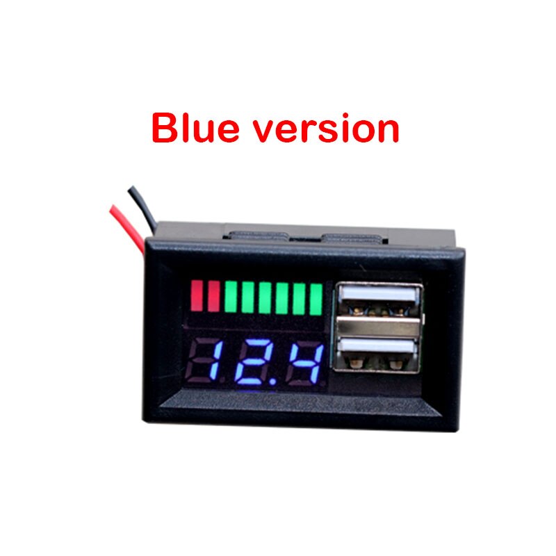 1S 2S 3S 4s 5s 7S 12V 24V 36V indicatore di capacità della tensione della batteria misuratore doppio telefono USB carica riconoscere Li-ion Lifepo4 piombo acido