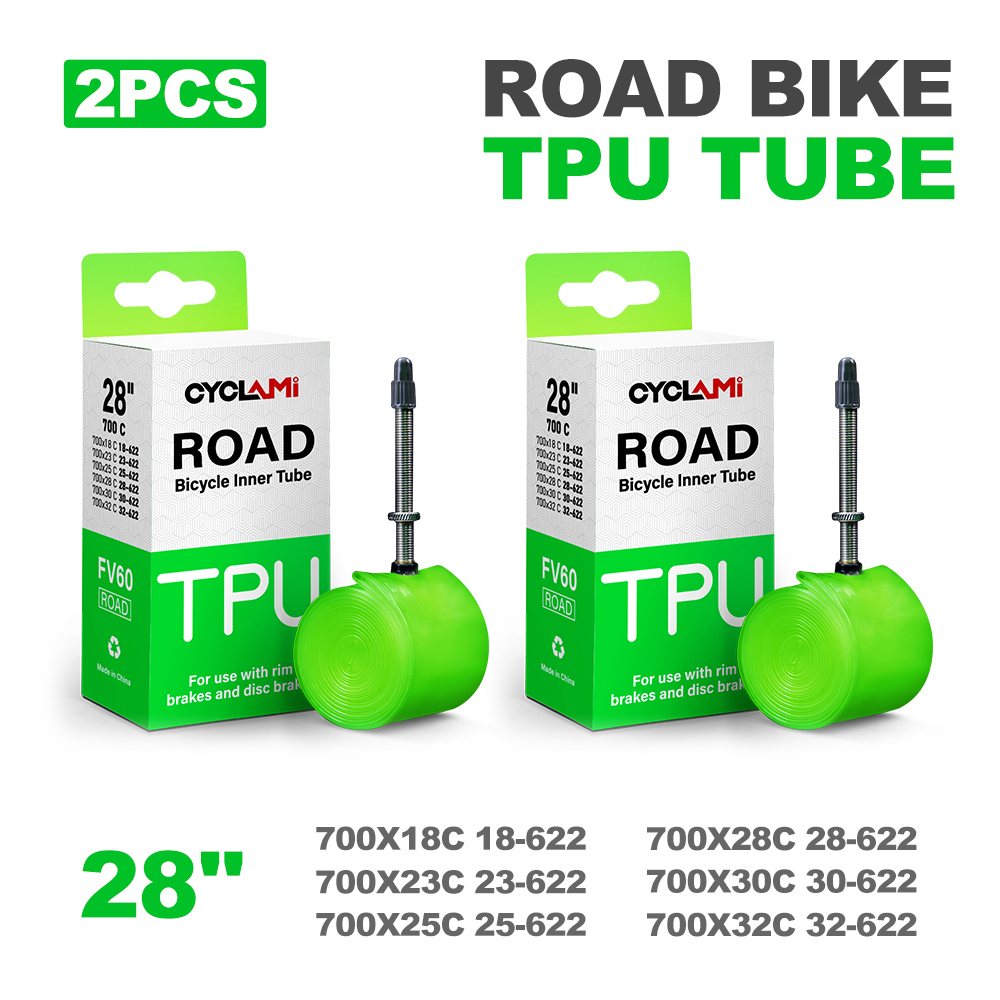 Cyclami oficial ultraleve tpu estrada interior 700c tubo bicicleta estrada mtb material tpu pneu 60mm comprimento francês valve18 25 28 32: CINZA / 40mm