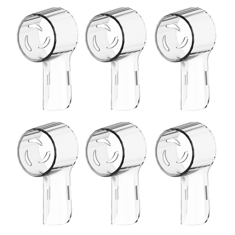 4PCS Plastic Toothbrush Heads Dustproof Cover Replacement Heads Transparent Electric Toothbrush Caps Toothbrush Head Covers