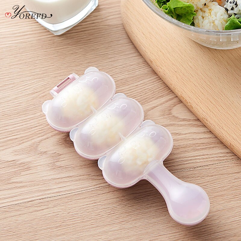 OYOREFD Onigiri Mold Kitchen DIY Riceball Maker Ball Shape Sushi Maker Baby Rice Ball Molds Kitchen Gadget Sets