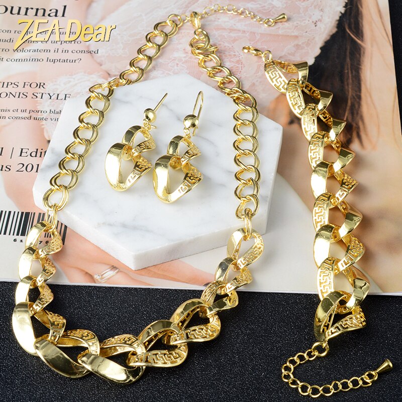 ZEADear Jewelry Jewelry Sets For Women Hand Chains And Chains And Earrings For Wedding Party