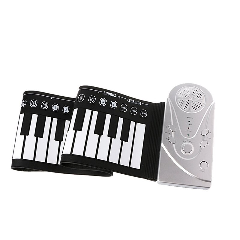 Draagbare Flexibele Digitale Keyboard Piano 49 Toetsen Tonen Ritmes Elektronische Roll Up Piano Speelgoed SEC88