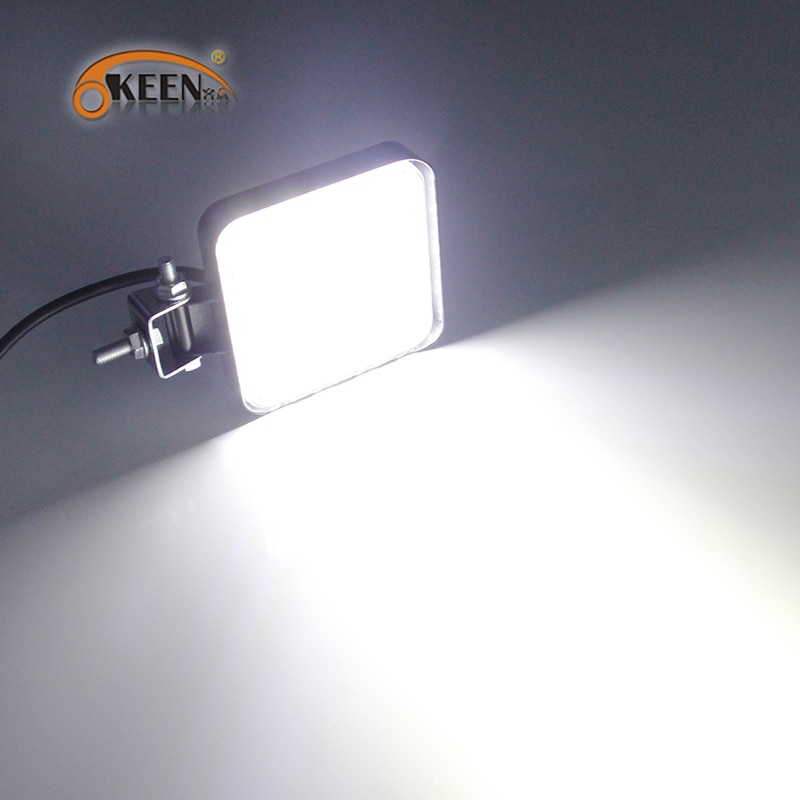 Okeen 4 stk bil led bar arbejdslygte 48w offroad arbejdslys 12v lys indvendig led 4 x 4 led traktor forlygte spot til lastbil atv