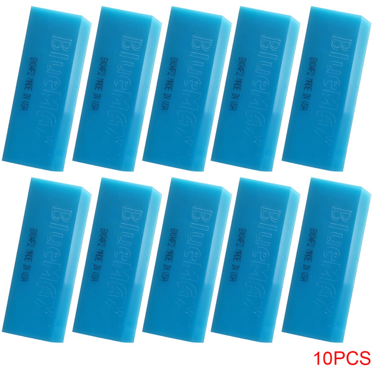 10Stck USA Gummi BLUEMAX Für Griff Rakel Auto Aufkleber Aufkleber Vinyl wickeln Fenster Tönung Eis Schaber Haushalt Reinigung Werkzeug 10B02: 10B02