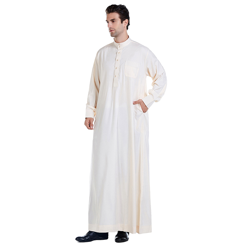 Abaya Moslim Jurk Pakistan Islamitische Kleding Heren Arabische Gewaad Saudi Arabië Jubba Thobe Kleding Mannen Kaftan Oman Qamis Homme