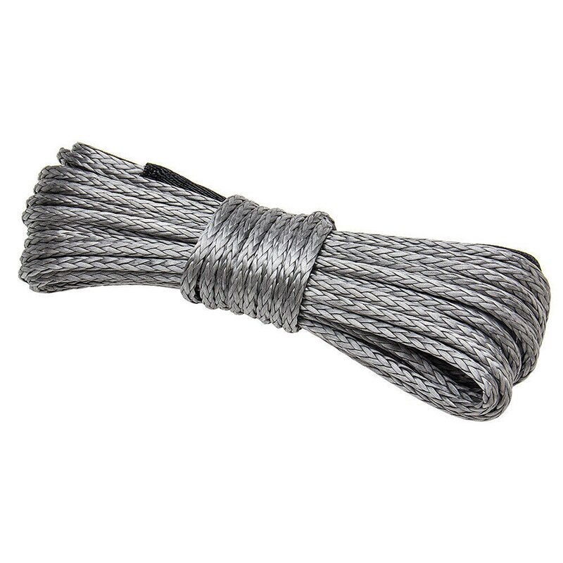 Synthetic Winch Rope, 1/4 x 50Ft Synthetic Winch Rope Line Cable for ATV UTV SUV Truck Boat Winch