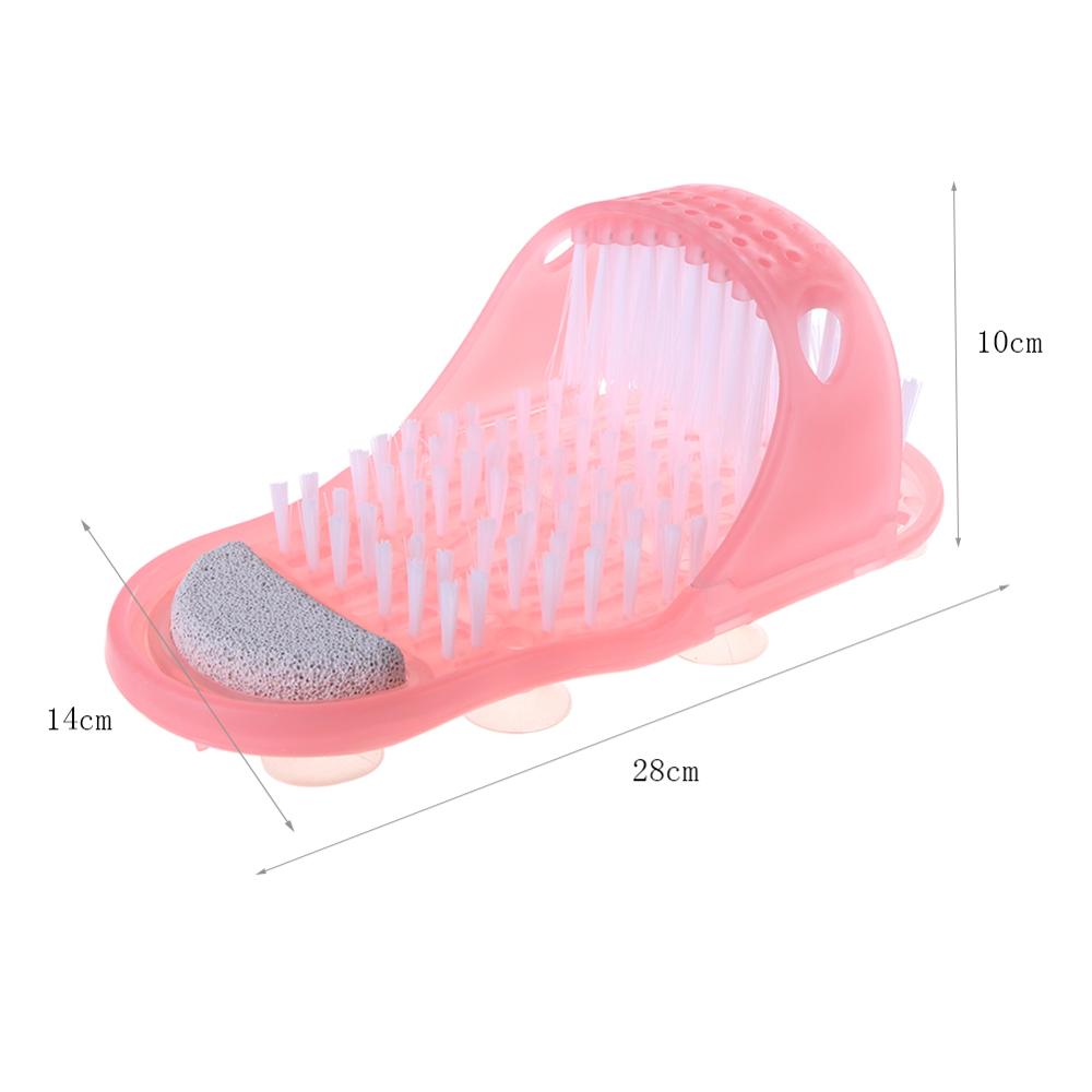 1pc Kunststoff Pinsel Pantoffel Schlecht Dusche Füße Massage Entfernen Abgestorbene Haut Hausschuhe Fuß Wäscher Schlecht Schuh mit Pinsel Fuß pflege Werkzeug