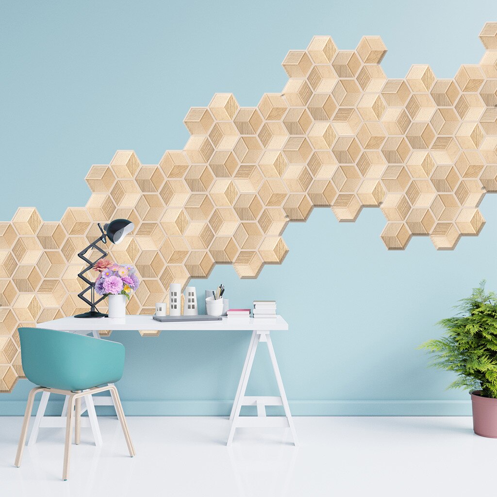 30X 30 Wall Sticker Kitchen Bathroom 3D Waterproof PVC Wall Decal Wall Baseboard Self-adhesive Wall Sticker Stereo Tile Stickers