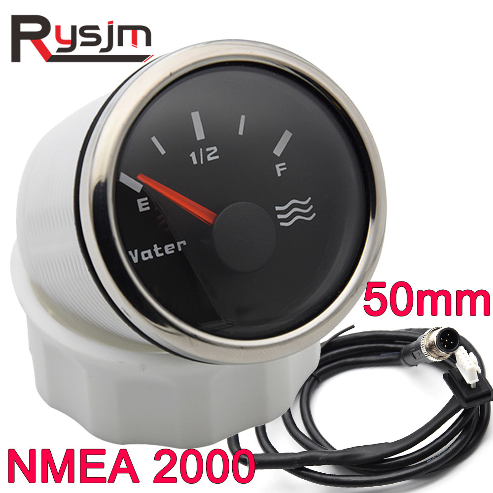 52MM NMEA2000 Water Level Gauge Pointed Water Level Meter NMEA 2000 Port Side Starboard Instrument for Boat Car Yachts Parts