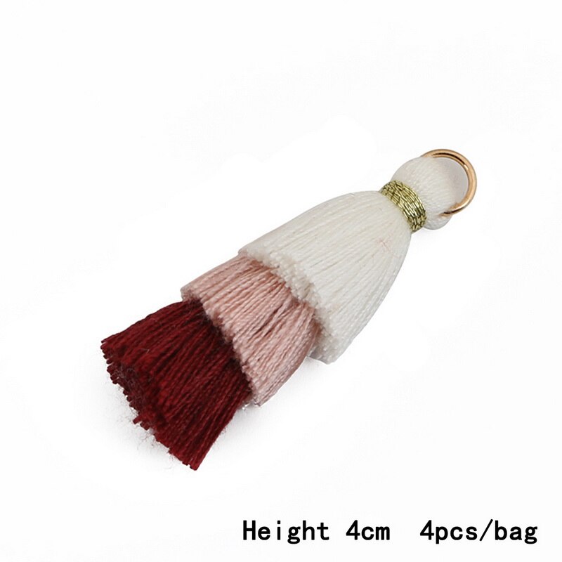 Nieuwste 3 lagen polyester katoenen kwastjes bedels voor oorbellen ketting sieraden doe-het-zelf bevindingen maken rugzak decoratie: 02