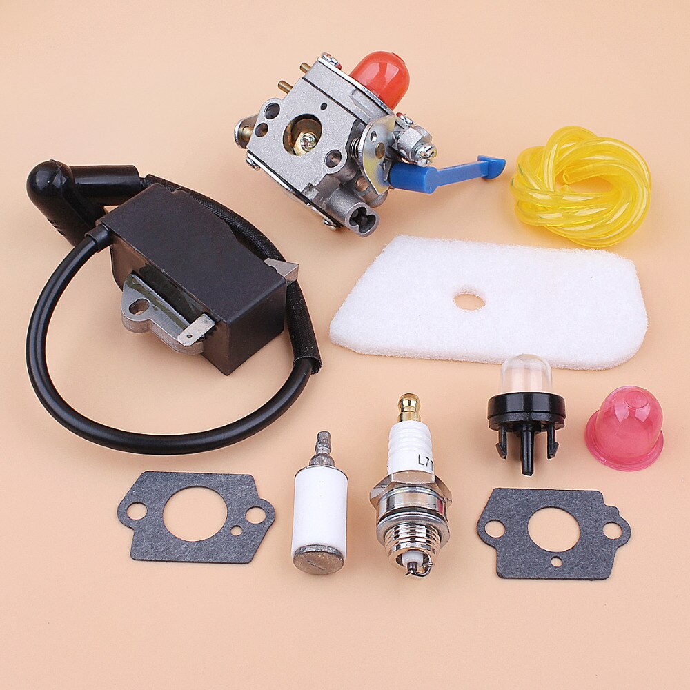 Carburetor Ignition Coil Kit for HUSQVARNA 125C 125E 125L 128C 128LD 128R Brushcutters Trimmer Spares Zama C1Q-W31B, C1Q-W40A