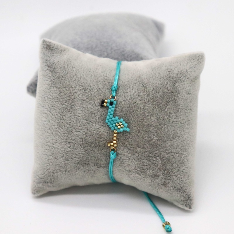 Bluestar Bohemian Glazen Kralen Ketting Armband Miyuki Accessoires Rood Zwart Hart Flamingo Charms Armband Voor Vrouwen Sieraden