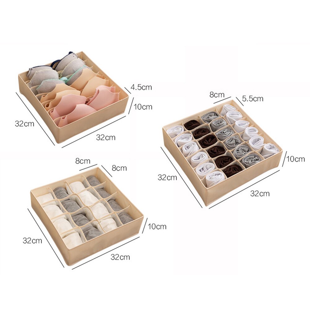 Tela Oxford para armario, ropa interior, corbata, calcetines, caja de almacenamiento para sostén, contenedor organizador