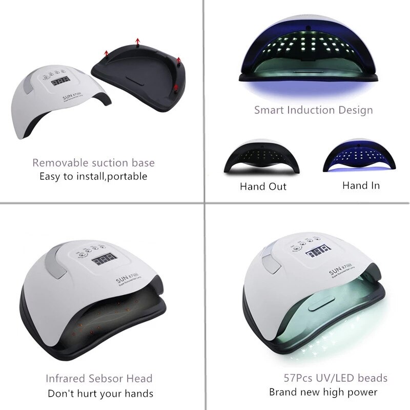 SONNE X9 MAX UV LED Nagel Trockner Maschine Tragbare Heimgebrauch Nagel Lampe Für schnell trocken Gel Nagellack Kunst werkzeug