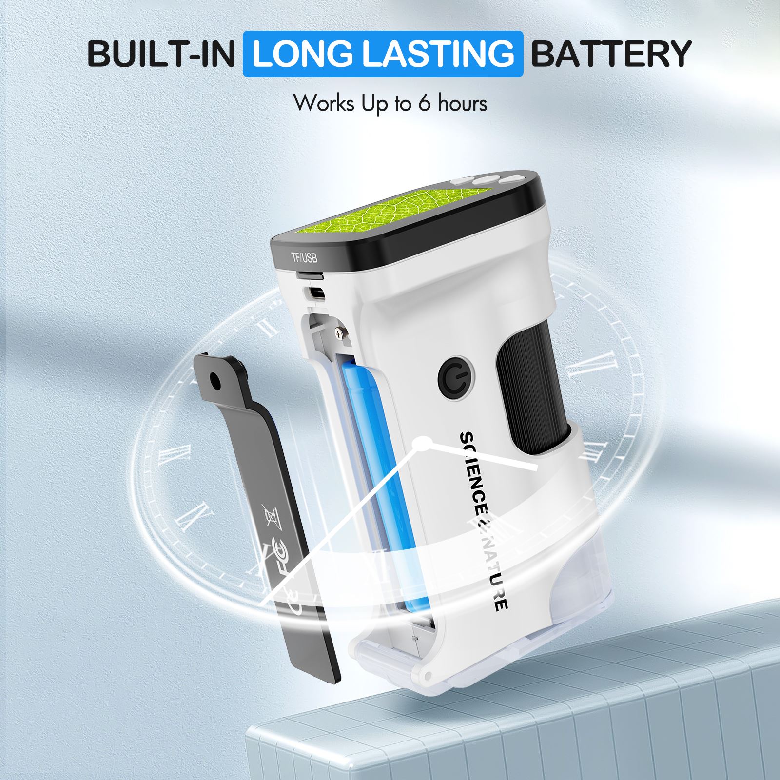 TOMLOV Handheld Digital Microscope 800X Picture/Video For Kids Biology Magnifying Glasses Lenses Microscope Camera