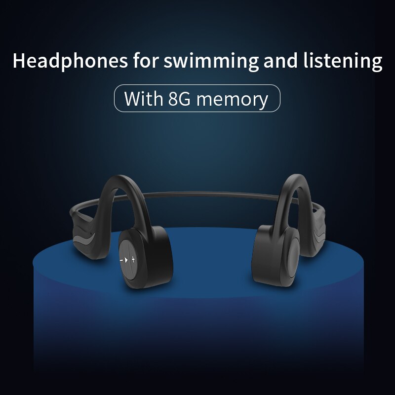Ddj  b20 bluetooth hoofdtelefoon bone conduction zwemmen waterdicht stereo met microfoon lange standby geschikt voor xiaomi huawei