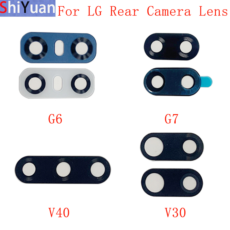 2 Stuks Back Rear Camera Lens Glas Voor Lg G6 V30 G7 V40 V35 Thinq Camera Glas Lens Vervanging Reparatie onderdelen