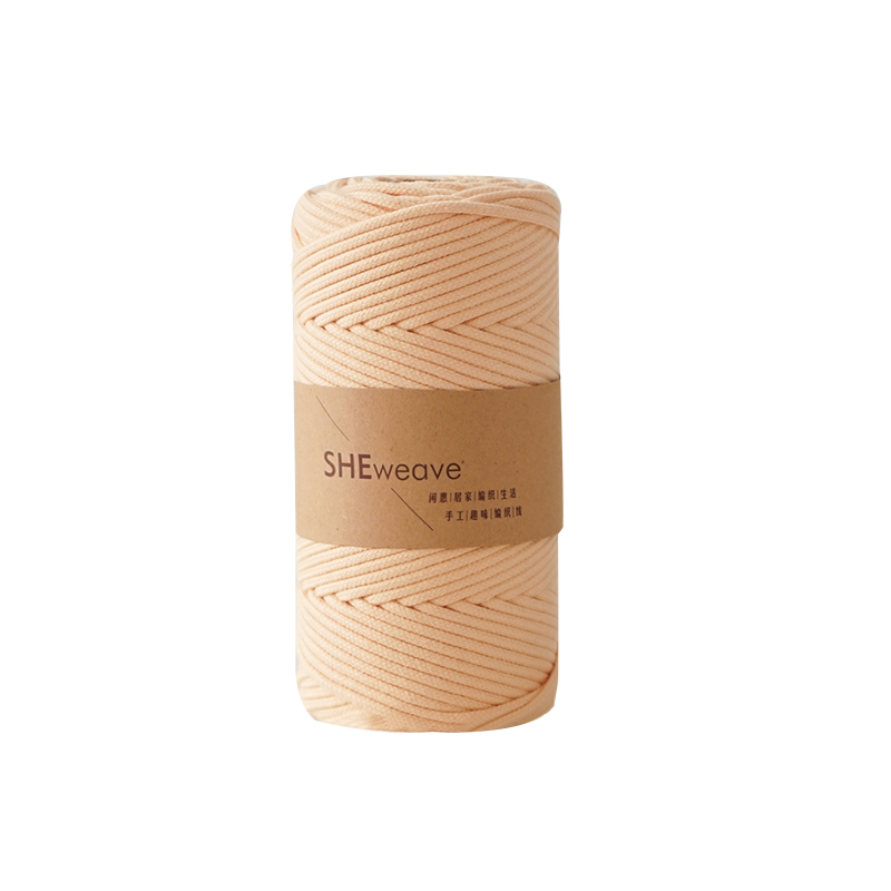 Cuerda de hilo de colores para manualidades, cordón de macramé de algodón trenzado de 3mm, para decoración del hogar y boda, DIY, 100M