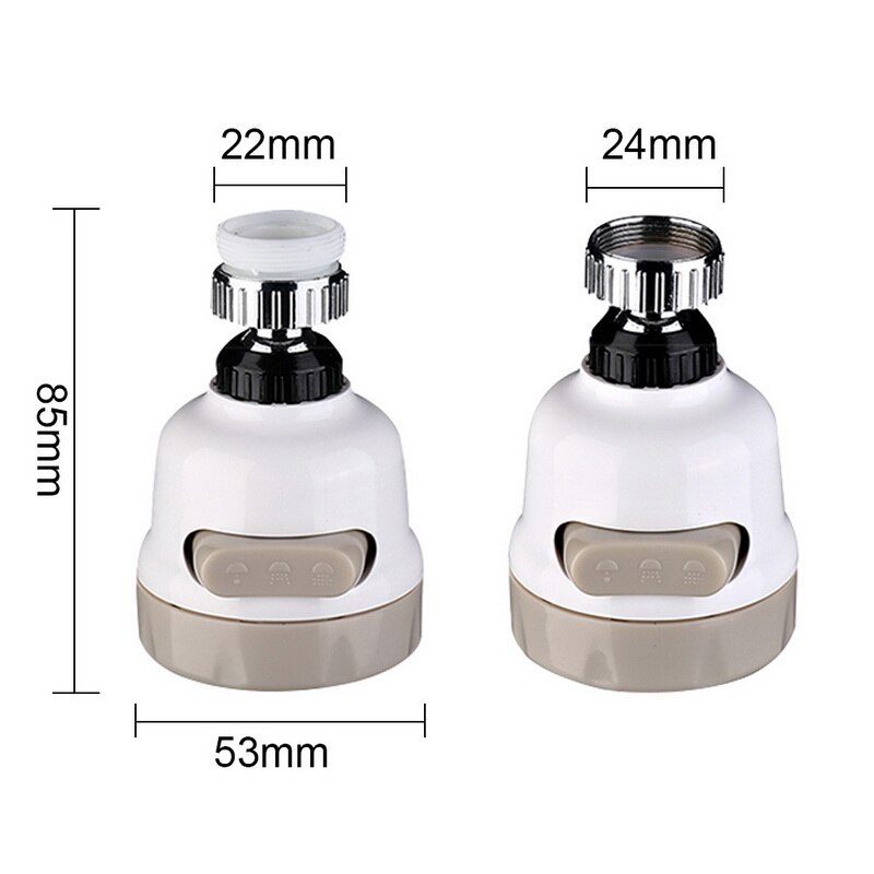 Keukenkraan hoge druk verlengstuk draaibare kraanbeluchter waterbesparende kraan mondstuk adapter badkamer wastafel accessoires keuken: 09
