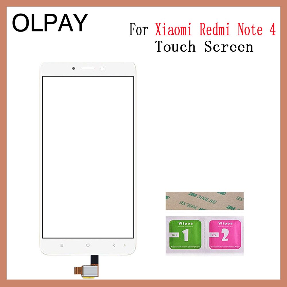 Mobile Phone 5.5'' inch Touch Screen For Xiaomi Redmi Note 1 Note 2 Note 3 Note 4 Note 5A Touch Glass Digitizer Sensor Repair: White Redmi Note 4