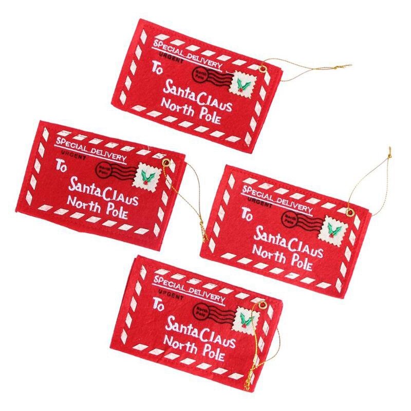 20Pcs Envelop Snoep Tas Voor Kerstman Envelop Borduren Kerst Decoratie Decoratie Kind Kid